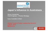 Japan’s Influence in Australasia - ARTSA · Japan’s Influence in Australasia Simon Humphries ... and Tata Daewoo trucks ... – Previously I-GM 60:40 JV 1989-2005