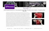 Rehabilitation Guidelines for Arthroscopic Capsular Shift · The anatomic configuration of the shoulder joint ... Elbow and wrist ﬂex/extension and pronation ... Rehabilitation