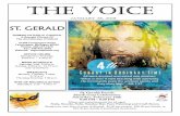 THE VOICE - stgeraldparish.org · Music and entertainment for all ages! Soda, ... Sign-up sheet is in the gathering space. FEBRUARY 4, ... Harry and Roxie Adams