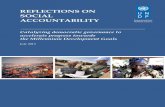 REFLECTIONS ON SOCIAL ACCOUNTABILITY -  · PDF fileState–society relations and accountability politics ... The impact of ICT on corruption ... HIV human immunodeficiency virus