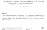 Architectural Reasoning Illustrated by an ATM … Reasoning Illustrated by an ATM Example by Gerrit Muller Buskerud University College e-mail: gaudisite@gmail.com  Abstract