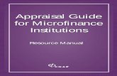 Appraisal Guide for Microfinance Institutionspages.uoregon.edu/aweiss/Intl640/MFI_ResourceGuide.pdf · Appraisal Guide for Microfinance Institutions Resource Manual is ... Annex 7