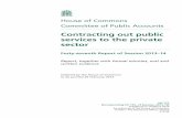 House of Commons Committee of Public Accounts · by authority of the House of Commons ... number for general enquiries is ... more professional and skilled approach to managing contracts