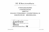 FRIGIDAIRE FREEZER WITH ELECTRONIC CONTROLS · FRIGIDAIRE FREEZER WITH ELECTRONIC CONTROLS SERVICE MANUAL ELECTROLUX MAJORAPPLIANCES OF NORTHAMERICA ... Removing the door switch (