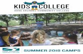 Welcome to Kids in College Summer Camps at Anne Arundel ... to Kids in College Summer Camps at Anne Arundel Community College! Please take time to look through our extensive camp offerings