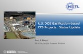 U.S. DOE Gasification-based CCS Projects: Status …tu-freiberg.de/sites/default/files/media/professur-fuer-energiever...U.S. DOE Gasification-based CCS Projects: Status Update . ...