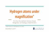 Hydrogen atoms under magnification* · ion Non-coplanar (e,2e) spectroscopy - Hydrogen electron is removed by incident electron beam and momentum distribution ... Theory: Photoionization
