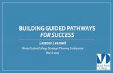 BUILDING GUIDED PATHWAYS FOR SUCCESS - Illinois …icc.edu/wp-content/uploads/Community-College-Integrated-Model.pdf · BUILDING GUIDED PATHWAYS FOR SUCCESS Lessons Learned Illinois