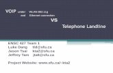 Comparison of Voip - ensc.sfu.caljilja/ENSC427/Spring10/Projects/team1/ENSC_427... · (ie: FM Radio quality) ... With Jammer Interference 2 Companies Located Far Apart Ethernet ...