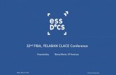 FIBA, FELABAN CLACE Conference · 32nd FIBA, FELABAN CLACE Conference Presented by: ... Draft, Sign & Issue eB/L Bank Review 2 4 Bank Review 3 ... § eTrade Finance via eUCP Presentation,
