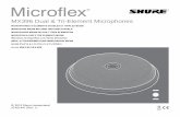 MX396 Dual & Tri-Element Microphones · Balanceado Ativo Sensibilidade a 1 kHz, tensão de circuito aberto ... Nível de corte de saída do pré-amplificador a 1% THD –7 dBV (0,5