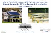 Micro-Parallel Inverters (MPI); Intelligent Alerts, … Inverters (MPI); Intelligent Alerts, Smart Data and a 75% reduction in installation and activation ... (Berkeley Lab).