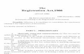 The Registration Act,1908 - Board of Revenue, Sindh · PDF filecalled the Registration Act, 1908. (2) ... things attached to the earth, ... fruit upon and juice in trees whether in