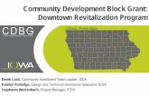 Community Development Block Grant: Downtown Revitalization ... · Community Development Block Grant: Downtown Revitalization Program Derek Lord, Community Investment Team Leader,