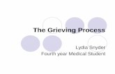 The Grieving Process - Florida State University College of ... · Sadness, decreased sleep and decreased appetite are common ... DEPRESSION Remember, this is normal after loss Give