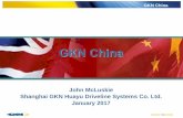 GKN China in China 2025. GKN China •China's State Council has unveiled a ten-year national plan, “Made in China 2025”, designed to transform China from a manufacturing giant