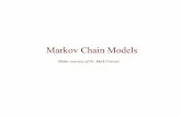 Markov Chain Models - pages.cs.wisc.edupages.cs.wisc.edu/~molla/summer_research_program/lecture5.1.pdf · Markov Chain Models •a Markov chain model is defined by –a set of states