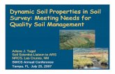 Dynamic Soil Properties in Soil Survey: Meeting Needs for Quality Soil …soilquality.org/resources/swcs_presentations/documents/tugel_ppt.pdf · answer questions about soil quality?