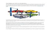 The Mighty Car Lift: An Introduction - JMC Automotive …blog.jmcautomotiveequipment.com/wp-content/uploads/2014/11/The... · The Mighty Car Lift: An Introduction Car lifts have long
