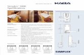 Simplex 5000 Specifications - Simplex Kaba Ilco …simplexlock.com/pdfs/products/69/5021XSWL/s5000_spec_kaa...Simplex ® 5000 Specifications Exterior Interior 3 3⁄ 8" (86 mm) 8 7⁄