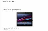 White paper - Sony Mobile€¦ · White paper December 2013 C6833 XperiaTM Z ... read books and browse the web ... comes with handwriting recognition and is compatible with a stylus