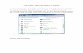How to Add an Exchange Mailbox to Outlook - llojibwe.org to Add an Exchange Mailbox to... · How to Add an Exchange Mailbox to Outlook Log in to a workstation using the network account