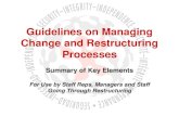 Guidelines on Managing Change and Restructuring Processes … ·  · 2015-10-11Guidelines on Managing Change and Restructuring Processes ... (some selected ‘guiding principles’)
