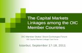 The Capital Markets Linkages among the OIC Member … · 3 1) CME Group and Mexican Derivatives Exchange (MexDer)- August 2011 2) MILA (among Colombia, Lima & Santiago Exchanges)