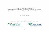 ACPA and NASPA Professional Competency Areas … ACPA and NASPA Professional Competency Areas for Student Affairs Practitioners Introduction Purpose This set of Professional Competency