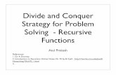Divide and Conquer Strategy for Problem Solving - Recursive …web.eecs.umich.edu/~aprakash/eecs282/lectures/11-recursion.pdf · Divide and Conquer Strategy for Problem Solving -