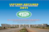 LECTURE OUTLINES 2011 - DR. YSR Horticultural University Outlines.pdf · and new courses introduced, there is a need to provide lecture outlines. Lecture Outlines prepared for fifty