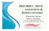 Workshop N - Kunder - ASA · DIS - Draft International Standard FDIS - Final Draft International Standard IS - International Standard ISO DEVELOPMENT PROCESS ISO 9001: 2015 Other