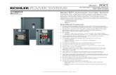 Model: RXT - The Home Depot€¦ · The Model RXT automatic transfer switch is ... Amps WCR, RMS Symmetrical Amps at 240 VAC 100 ... 3-Pole/480 Volts 1222 x 610 x 343 (48.1 x 24.0