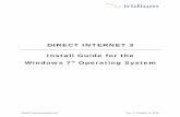DIRECT INTERNET 3 Install Guide for the Windows 7 ... Internet 3 Install Guide for Windows... · Iridium Communications Inc. Rev. 1; October 15, 2010 DIRECT INTERNET 3 Install Guide