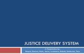 JUSTICE DELIVERY SYSTEM - .:: Welcome to Dr. Marri … · JUSTICE DELIVERY SYSTEM A Presentation by- Deepti, Gaurav, Harit, Jeeva, Loveleena, Rakesh, Sasikumar, Tanu
