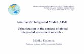 Asia Pacific Integrated Model (AIM) - Urbanization in the … ·  · 2016-06-22Relationship bottomRelationship bottom-up and top up and top-down in AIMdown in AIM Top-down Environment