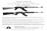 Owner’s Manual N-PAP & O-PAP M70 SEMI-AUTO RIFLES€¦ · Congratulations on your purchase of the PAP M70 Semi-Auto Rifle. With proper care and handling, ... N-PAP & O-PAP M70 SEMI-AUTO