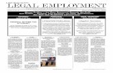 LAW BULLETIN LEGAL EMPLOYMENT - …docshare01.docshare.tips/files/2448/24485814.pdf · LEGAL EMPLOYMENT WEEKLY ... a tradition and culture geared to providing the highest quali-ty