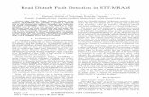 Read Disturb Fault Detection in STT-MRAMcdnc.itec.kit.edu/downloads/Papers/Bishnoi14ITC.pdfRead Disturb Fault Detection in STT-MRAM Rajendra Bishnoi Mojtaba Ebrahimi Fabian Oboril