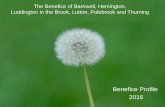 The Benefice of Barnwell, Hemington, Luddington in the ... · The Benefice of Barnwell, Hemington, Luddington in the Brook, Lutton, Polebrook and Thurning Benefice Profile 2016 .