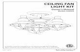 CEILING FAN LIGHT KIT - hw.menardc.com€¢ The fan images and instructions in this manual are generic, ... • Wire colors from ceiling fan may not be the same color ... Model Name:
