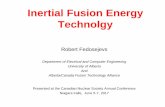 Inertial Fusion Energy Technolgy - CNS · Inertial Fusion Energy Technolgy ... NIF-0411-214554.ppt Laser Bay https: ... Energy Gain Scaling for Fast Ignition Reduce Laser Requirements