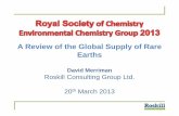 A Review of the Global Supply of Rare Earths Review of the Global Supply of Rare ... Review of historical and current rare earth ... There were >200 projects exploring for rare earths