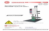 Operating Instructions for POLYTRON System PT 2500 E€¦ · Operating Instructions for POLYTRON® System PT 2500 E This is a quality product of Luzernerstrasse 147a Tel.: +41-41-259