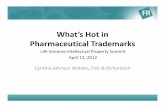 What’s Hot in Pharmaceutical Trademarks - fr.com€™sHotinPharmaceutical... · #323 Bayer $3,401M ... soared to >$60M due to an increase in pharmaceutical and ... Pakistan $3.4M