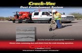 The Crafco Crack-Vac is the environmentally effective way ... · The Crafco Crack-Vac is the environmentally effective way to remove dirt and debris from cracks dust free.