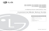 206-4118 250 Comm Mode Setup Rev C - LG Electronics€¦ ·  · 2017-06-19206-4118 Commercial Mode Setup Guide