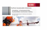 DuPont Sustainable Solutions Creating a Framework for ... · DuPont Sustainable Solutions Creating a Framework for Sustainable Contractor Safety ... The Six-Step Contractor Safety
