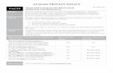 AVALON PRIVACY POLICY - avalonadvisors.comavalonadvisors.com/assets/avalon-advisors-llc-part-2ab-2017.10... · AVALON PRIVACY POLICY . FACTS . WHAT DOES AVALON DO WITH YOUR PERSONAL