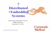 7 Distributed +Embedded Systemsece649/lectures/07_distributed_tt.pdf · 2 Introduction Time Trigger vs. Event Trigger • Two different approaches to networking Distributed embedded